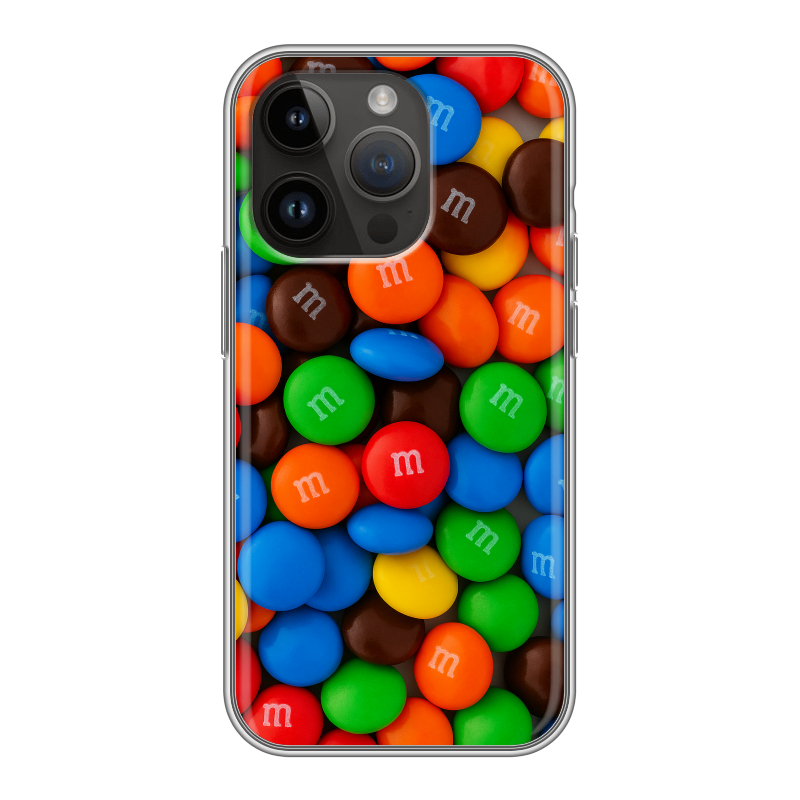 Силиконовый чехол на Iphone 14 Pro с принтом Конфеты Силиконовый чехол на Iphone 14 Pro с принтом Конфеты