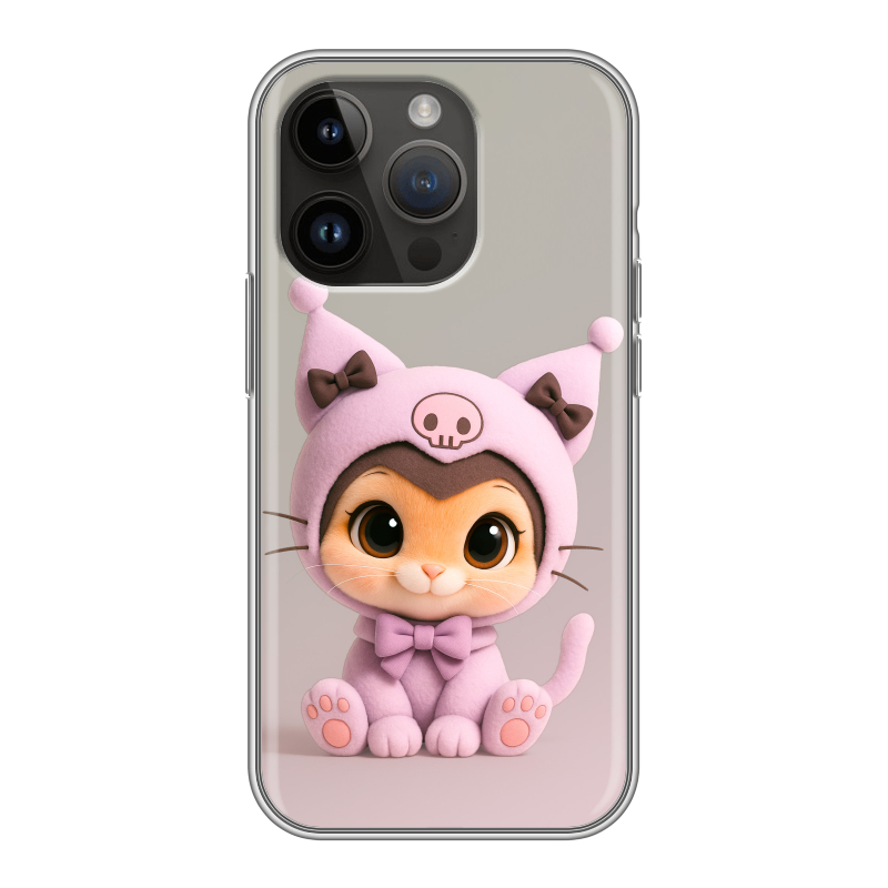 Силиконовый чехол на Iphone 14 Pro с принтом Куроми Kuromi Силиконовый чехол на Iphone 14 Pro с принтом Куроми Kuromi