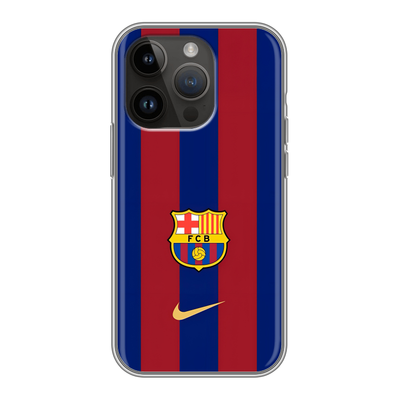 Силиконовый чехол на Iphone 14 Pro с принтом Барселона Barcelona Силиконовый чехол на Iphone 14 Pro с принтом Барселона Barcelona