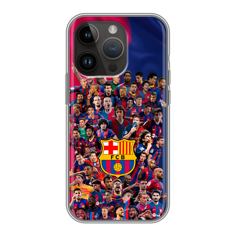 Силиконовый чехол на Iphone 14 Pro с принтом Барселона Barcelona Силиконовый чехол на Iphone 14 Pro с принтом Барселона Barcelona