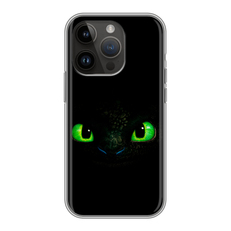 Силиконовый чехол на Iphone 14 Pro с принтом Как приручить дракона Силиконовый чехол на Iphone 14 Pro с принтом Как приручить дракона