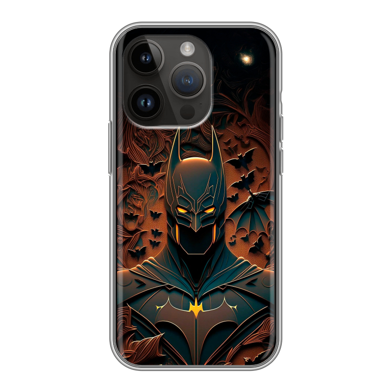 Силиконовый чехол на Iphone 14 Pro с принтом Batman Бэтмен Силиконовый чехол на Iphone 14 Pro с принтом Batman Бэтмен