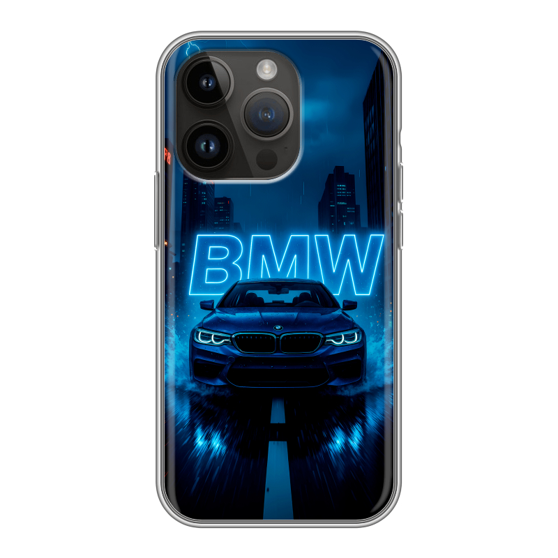 Силиконовый чехол на Iphone 14 Pro с принтом BMW БМВ Силиконовый чехол на Iphone 14 Pro с принтом BMW БМВ