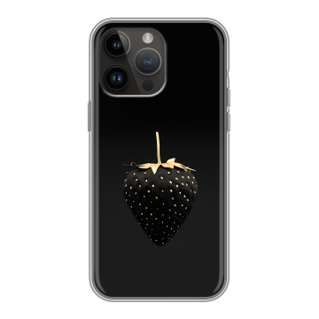 Силиконовый чехол на Iphone 14 Pro Max с принтом Черная клубника
