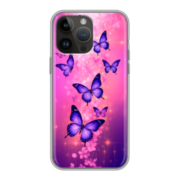 Силиконовый чехол на Iphone 14 Pro Max с принтом Бабочки Силиконовый чехол на Iphone 14 Pro Max с принтом Бабочки