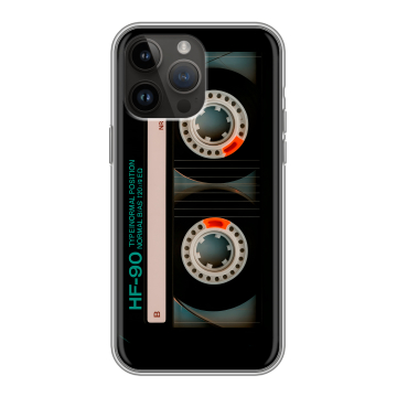 Силиконовый чехол на Iphone 14 Pro Max с принтом Кассета Силиконовый чехол на Iphone 14 Pro Max с принтом Кассета