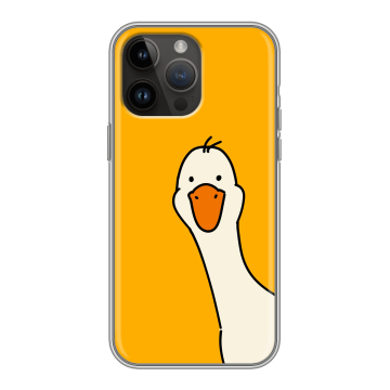 Силиконовый чехол на Iphone 14 Pro Max с принтом Утка Силиконовый чехол на Iphone 14 Pro Max с принтом Утка