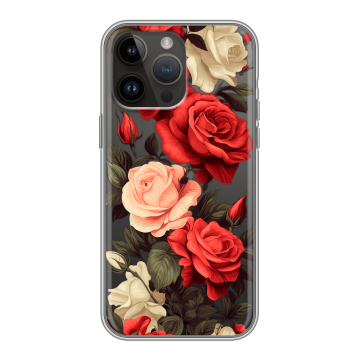 Силиконовый чехол на Iphone 14 Pro Max с принтом Розы Силиконовый чехол на Iphone 14 Pro Max с принтом Розы