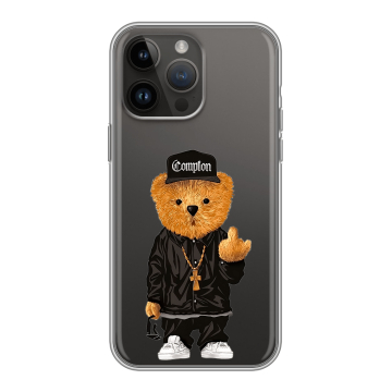 Силиконовый чехол на Iphone 14 Pro Max с принтом Плюшевый медведь Силиконовый чехол на Iphone 14 Pro Max с принтом Плюшевый медведь