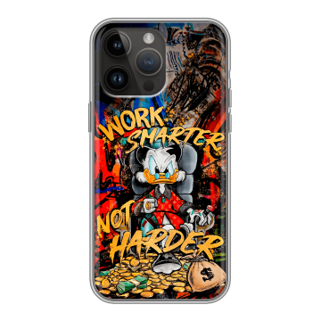 Силиконовый чехол на Iphone 14 Pro Max с принтом Дональд Дак Деньги Силиконовый чехол на Iphone 14 Pro Max с принтом Дональд Дак Деньги
