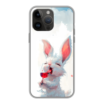 Силиконовый чехол на Iphone 14 Pro Max с принтом кролик зайчик Силиконовый чехол на Iphone 14 Pro Max с принтом кролик зайчик