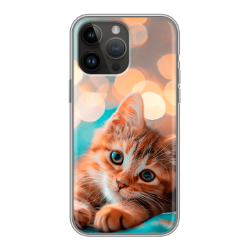 Силиконовый чехол на Iphone 14 Pro Max с принтом котик Силиконовый чехол на Iphone 14 Pro Max с принтом котик