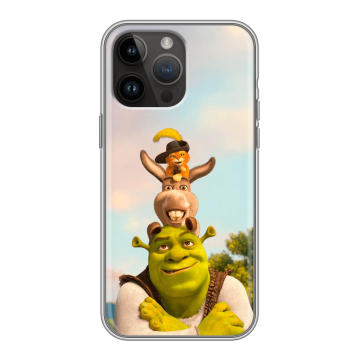 Силиконовый чехол на Iphone 14 Pro Max с принтом Шрек Shrek