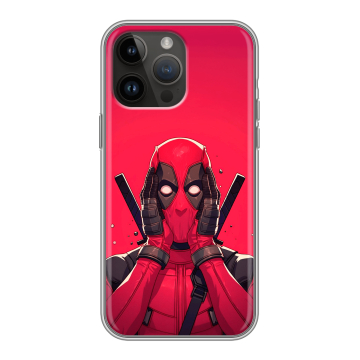 Силиконовый чехол на Iphone 14 Pro Max с принтом Дедпул Deadpool Силиконовый чехол на Iphone 14 Pro Max с принтом Дедпул Deadpool