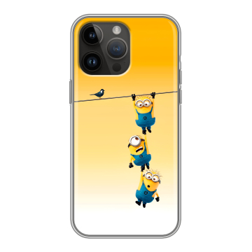 Силиконовый чехол на Iphone 14 Pro Max с принтом Миньоны Силиконовый чехол на Iphone 14 Pro Max с принтом Миньоны
