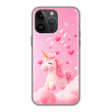 Силиконовый чехол на Iphone 14 Pro Max с принтом Единорог Силиконовый чехол на Iphone 14 Pro Max с принтом Единорог