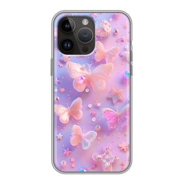 Силиконовый чехол на Iphone 14 Pro Max с принтом Бабочки