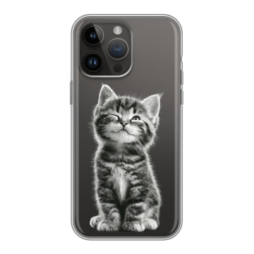 Силиконовый чехол на Iphone 14 Pro Max с принтом Котенок Силиконовый чехол на Iphone 14 Pro Max с принтом Котенок