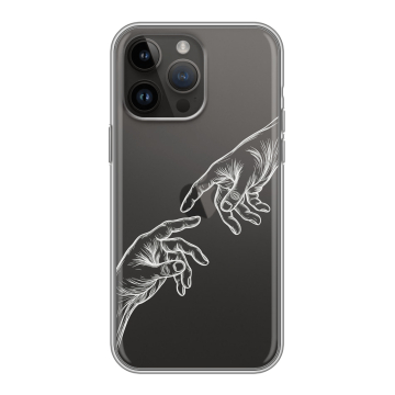 Силиконовый чехол на Iphone 14 Pro Max с принтом Сотворение мира