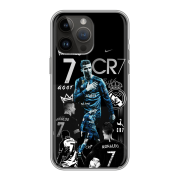 Силиконовый чехол на Iphone 14 Pro Max с принтом Реал Роналдо