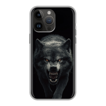 Силиконовый чехол на Iphone 14 Pro Max с принтом Волк Силиконовый чехол на Iphone 14 Pro Max с принтом Волк