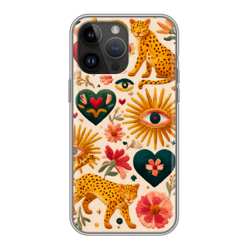 Силиконовый чехол на Iphone 14 Pro Max с принтом Модный принт