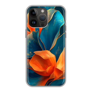 Силиконовый чехол на Iphone 14 Pro Max с принтом Цветы