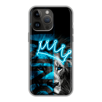 Силиконовый чехол на Iphone 14 Pro Max с принтом Король лев
