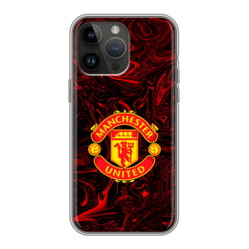 Силиконовый чехол на Iphone 14 Pro Max с принтом Manchester United