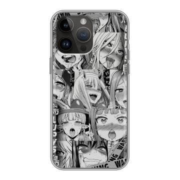 Силиконовый чехол на Iphone 14 Pro Max с принтом Ahegao Ахегао Аниме