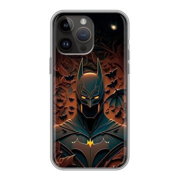 Силиконовый чехол на Iphone 14 Pro Max с принтом Batman Бэтмен