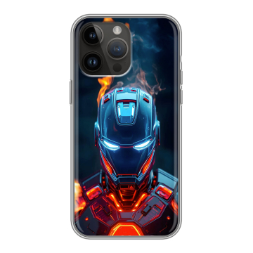 Силиконовый чехол на Iphone 14 Pro Max с принтом IronMan Железный человек Силиконовый чехол на Iphone 14 Pro Max с принтом IronMan Железный человек
