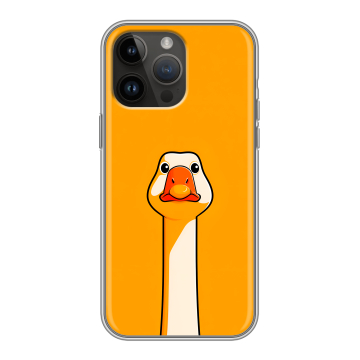 Силиконовый чехол на Iphone 14 Pro Max с принтом Смешная утка