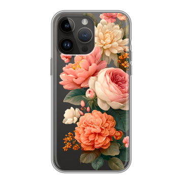 Силиконовый чехол на Iphone 14 Pro Max с принтом цветы
