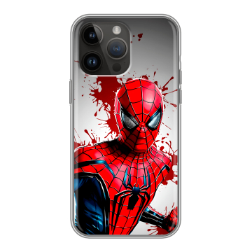 Силиконовый чехол на Iphone 14 Pro Max с принтом Spiderman Человек паук Силиконовый чехол на Iphone 14 Pro Max с принтом Spiderman Человек паук