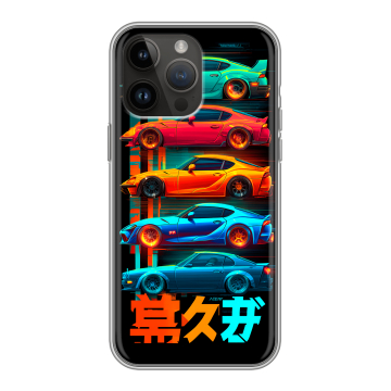 Силиконовый чехол на Iphone 14 Pro Max с принтом машины тачки