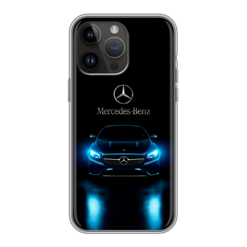 Силиконовый чехол на Iphone 14 Pro Max с принтом Mercedes Мерседес