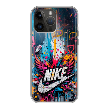 Силиконовый чехол на Iphone 14 Pro Max с принтом Nike Найк Силиконовый чехол на Iphone 14 Pro Max с принтом Nike Найк