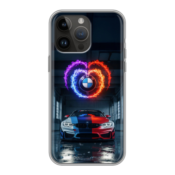 Силиконовый чехол на Iphone 14 Pro Max с принтом BMW БМВ Силиконовый чехол на Iphone 14 Pro Max с принтом BMW БМВ