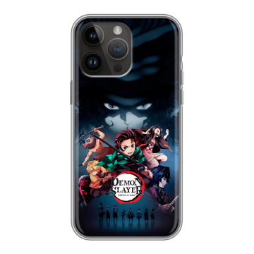 Силиконовый чехол на Iphone 14 Pro Max с принтом Demon Slayer Клинок рассекающий демонов Силиконовый чехол на Iphone 14 Pro Max с принтом Demon Slayer Клинок рассекающий демонов