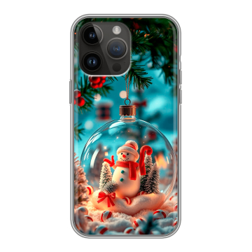 Силиконовый чехол на Iphone 14 Pro Max с принтом Новый год