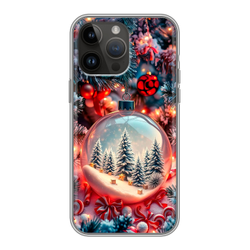 Силиконовый чехол на Iphone 14 Pro Max с принтом Новый год