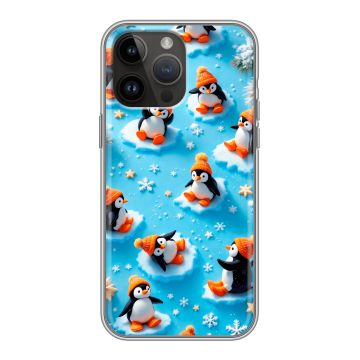 Силиконовый чехол на Iphone 14 Pro Max с принтом Новый год