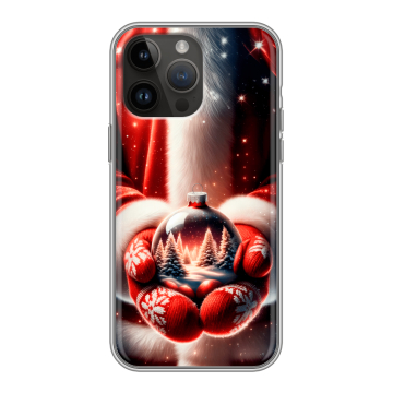 Силиконовый чехол на Iphone 14 Pro Max с принтом Новый год