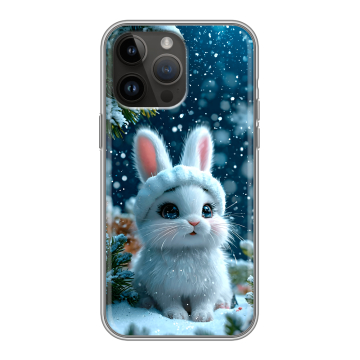 Силиконовый чехол на Iphone 14 Pro Max с принтом Новый год