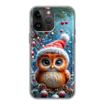 Силиконовый чехол на Iphone 14 Pro Max с принтом Новый год