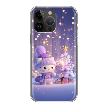 Силиконовый чехол на Iphone 14 Pro Max с принтом Новый год