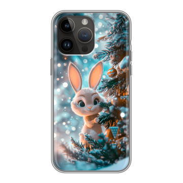 Силиконовый чехол на Iphone 14 Pro Max с принтом Новый год