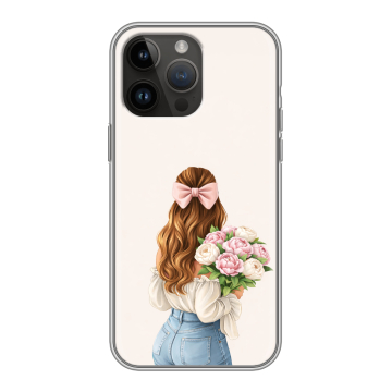 Силиконовый чехол на Iphone 14 Pro Max с принтом женский Силиконовый чехол на Iphone 14 Pro Max с принтом женский