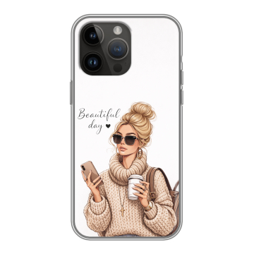Силиконовый чехол на Iphone 14 Pro Max с принтом женский Силиконовый чехол на Iphone 14 Pro Max с принтом женский